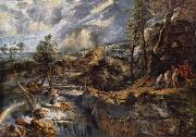 Peter Paul Rubens Gewitterlandschaft mit Philemon und Baucis oil painting on canvas